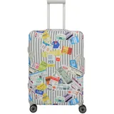 Travelite Kofferhülle M multicolor Tickets