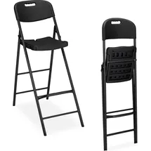 Relaxdays Barhocker 2er Set Schwarz