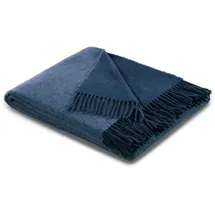 Biederlack Plaid 150 x 200 cm Blau