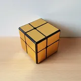 Zauberwürfel Magic Cube 2x2 Qiyi Mirror Cube Gold