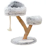 dehner lieblinge Berlioz Kratzbaum 49 x 83 x 49 cm hellgrau