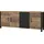 Home Affaire Olin WM Sideboard 192 cm Schwarz Matt Kunststoff/Metall/Holzwerkstoff