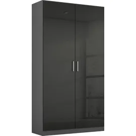 Rauch Drehtürenschrank CELLE 91 x 197 x 54 cm grau
