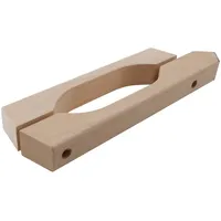 dorma glas Saunabeschlag-Holzgriffset für 8 - 10 mm Glas Abachi-Holz 13.005