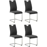 MCA Furniture Schwingstuhl TERESINA in Stoff Feingewebe, anthrazit