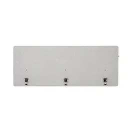 HJH Office Akustik Tischtrennwand FLEXMIUT D 160 cm Hellgrau
