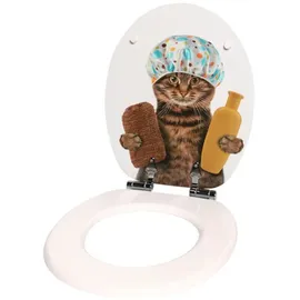 Sanilo Bad-Accessoire-Set, 3-tlg., Shower Cat - braun