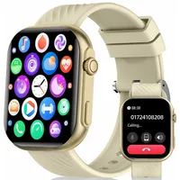 Smartwatch, Damen Herren Smartwatch, Fitness Tracker Uhr, Smartwatch (Fitnessuhr mit Telefonfunktion 2.0" HD Voll Touchscreen Zoll,