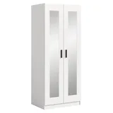 xonox.home Wäscheschrank Visby 80 x 195 x 56 cm Weiß