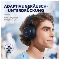 Soundcore Space Q45 kabellose Over-Ear Kopfhörer Marineblau Over-Ear Kabellos