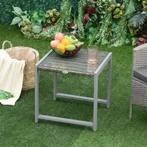 Outsunny Gartentisch 50 x 50 x 50 cm Grau