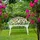 Relaxdays 78 x 98 x 57 cm Weiß/Bronze