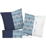 JANINE Kissenbezug blau 80x80 cm