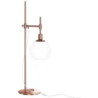 Licht-Erlebnisse Tischleuchte Metall Glas 65 cm hoch in Messing