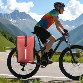 Wiltec Gepäckträgertasche 16 l rot