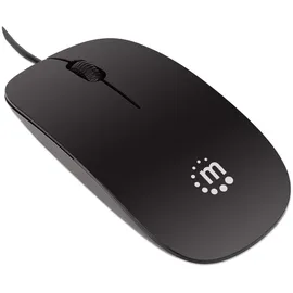 Manhattan Slim Optical Mouse Silhouette schwarz (177658)