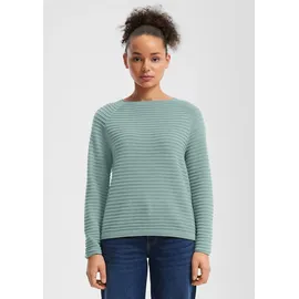 QS Longpullover aus Viskosemix Türkis XXL
