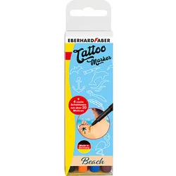 EBERHARD FABER Beach Tattoostifte farbsortiert 1,0 - 5,0 mm, 4 St.