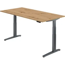 bümö elektrisch höhenverstellbarer Schreibtisch 200x100 cm mit Memory-Steuerung - Design Schreibtisch höhenverstellbar elektrisch, elektrischer