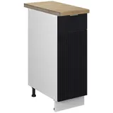 Vicco Unterschrank Apotheker Fame-Line 30 x 0 x 0 cm Schwarz Weiß