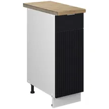 Vicco Unterschrank Apotheker Fame-Line 30 x 0 x 0 cm Schwarz Weiß