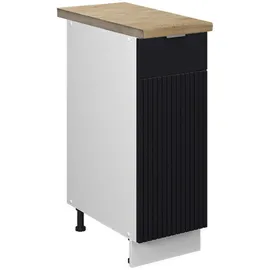 Vicco Unterschrank Apotheker Fame-Line 30 x 0 x 0 cm Schwarz Weiß