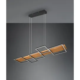Trio LED-PL Harper 42W 3000K Holz sw matt | Schwarz