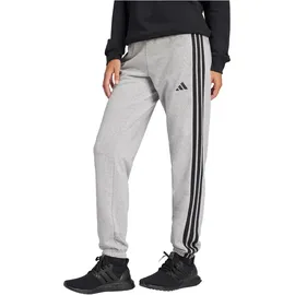 adidas Essentials 3-Stripes French Terry Cuffed Jogginghose Medium Grey Heather/Black XXS