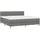 vidaXL Boxspringbett 180 x 200 cm Dunkelgrau