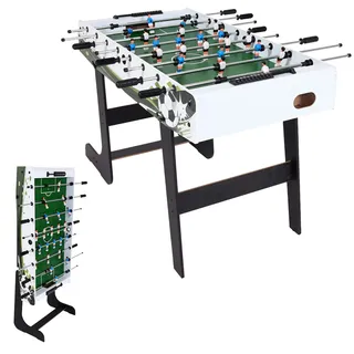 Mendler Tischkicker London, Kicker Kickertisch Tischfussball, klappbar 84x121x105 -