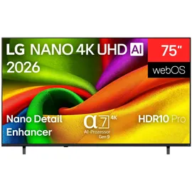 LG 75NU850B6LA" 75" NANO 4K UHD AI Smart TV NU85