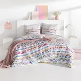 Estella Seersucker Bettwäsche Jamie multicolor 155x220 cm + 80x80 cm