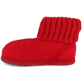 HAFLINGER Hüttenschuh Karl Filzpantoffel mit Kragen Hausschuh rot 42 - 42