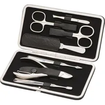 Erbe Maniküre Set Bügel Serie 'Master', schwarz, 7-tlg. Etui Schwarz