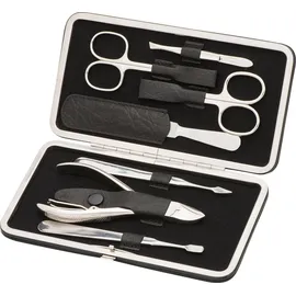 Erbe Maniküre Set Bügel Serie 'Master', schwarz, 7-tlg. Etui Schwarz
