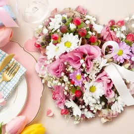 Relaxdays Steckschaum für Frischblumen, 2er Set, Herz, HBT: 26,5x26,5x4 cm, Blumengesteck zum Basteln, Schaumstoff, grün