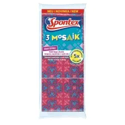 Spontex Mosaik Reinigungsschwamm, kratzfrei 19411057 , 1 Packung = 3 Stück