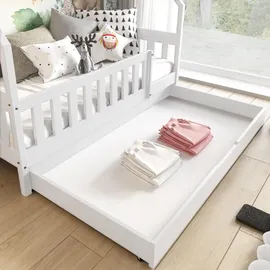 masseno Etagenbett SIMBA 80 x 190 cm Kiefer massiv weiß