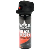 Pfefferspray Pfefferschaum VESK Police RSG Foam Schaum 63ml Sprühkopf mit Federdeckelkappe geschützt - hochwertiges Tierabwehrspray zur Selbstverteidigung