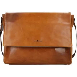 GREENBURRY Newport Messenger Leder 35 cm braun