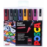 Posca PC-5M 8 ass. DEEP colors