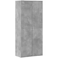 VidaXL Schuhschrank Betongrau 80x39x178 cm Holzwerkstoff