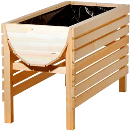 Dobar Hochbeet auf Beinen XL 100 x 45 x 60 cm beige
