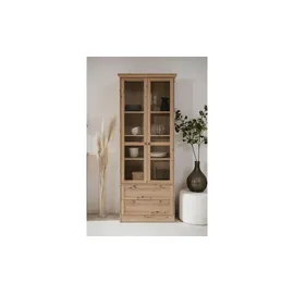 CaliCosy Vitrine TIMBER 80 x 45 x 200 cm Holzfarben