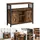 VASAGLE Sideboard 33 x 100 x 80 cm rustikales Braun / Tintenschwarz