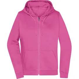 James & Nicholson Kapuzen-Sweatjacke Pink M