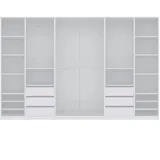 marmex möbel TRES Garderobenschrank 320 x 206 x 51 cm Weiß