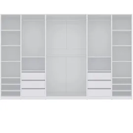 marmex möbel TRES Garderobenschrank 320 x 206 x 51 cm Weiß