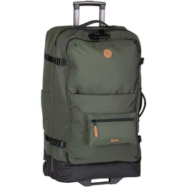Cabaia Soft Suitcase Essentials Trolley L 2-Rollen 80 cm / 110 l dunkelgrün