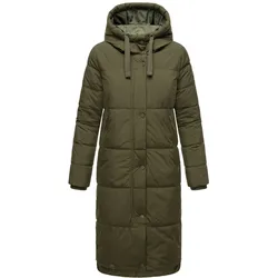 MARIKOO Damen Winter Steppmantel Stepp Jacke Mantel Parka warm mit Kapuze Soranaa